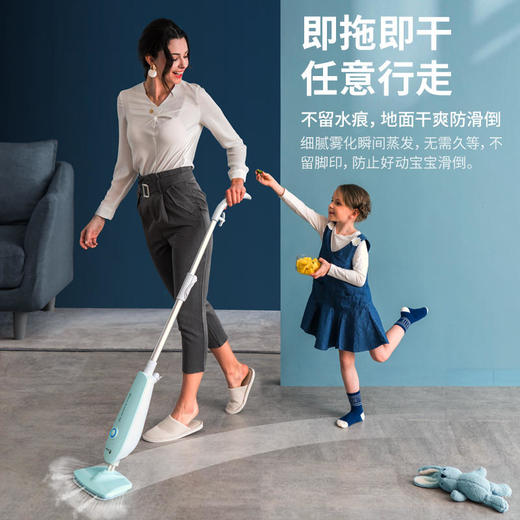 【法格】法格FAGOR蒸汽拖把电动高温蒸气清洁机家用非无线拖地机小米蓝布VCB-393C 商品图0