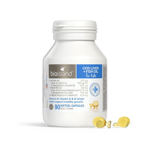 澳洲 Bio island佰澳朗德 婴幼儿鳕鱼肝油胶囊 90粒（育儿优选专属） 商品图1