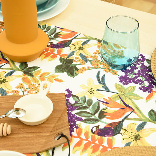 百合与丛林桌旗餐桌茶几北欧简约桌旗 商品图2