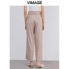 VIMAGE纬漫纪品牌女装春秋新款职业通勤显瘦阔腿直筒西装长裤V1305901 商品缩略图3