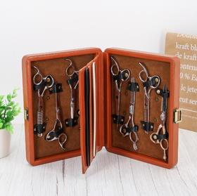 宠物美容师 8支专用剪刀包 收纳包 工具箱剪刀包