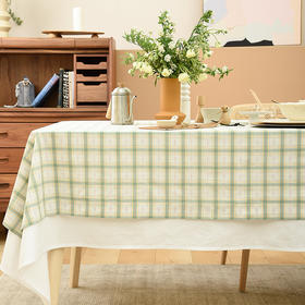 森系格纹桌布田园复古格子ins风桌布