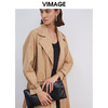 VIMAGE纬漫纪春季新款经典翻领长款显瘦百搭大气风衣女外套V1304905 商品缩略图2