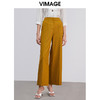 VIMAGE纬漫纪春季新款职业通勤百搭显瘦气质遮肉阔腿裤长裤女V1305944 商品缩略图0