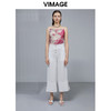 VIMAGE纬漫纪宽松百搭阔腿裤女高腰垂感裤子女夏V1505113 商品缩略图2