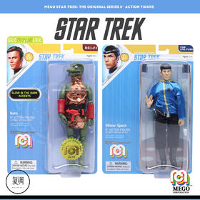 现货 Mego 星际迷航 原初 Star Trek 8英寸挂卡 可动人偶