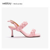 westory2020年夏季编织棉花糖网红潮流高跟凉鞋W20BG60861 商品缩略图3