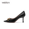 westory2021年春夏新款尖头优雅气质高跟鞋W21AE52031 商品缩略图2