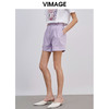 VIMAGE纬漫纪夏季新款通勤百搭显瘦纯色简约A版西装短裤女裤V1305927 商品缩略图2