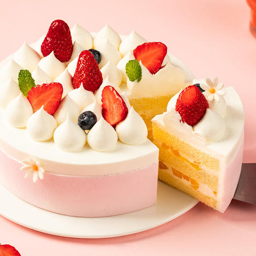 【莓莓花语】清新草莓多汁娇嫩，夹心芒果肉粒沁甜爽滑（赣州） 商品图4