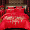 利路米纯正中国红喜庆婚庆床品多件套 商品缩略图1