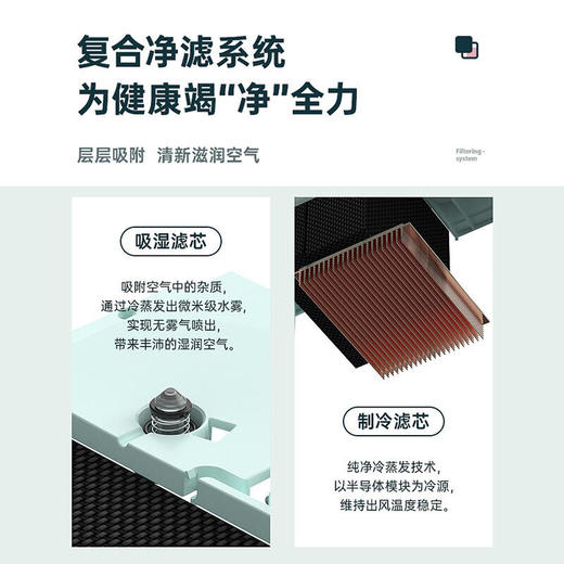 【法格】法格（FAGOR）半导体制冷空调扇大风量迷你小型立式桌面冷风机VTR-320C 商品图3