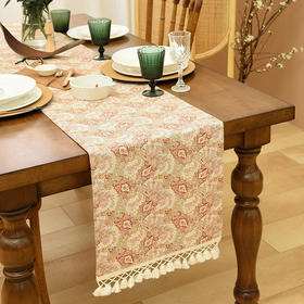 锦簇佩斯利桌旗茶几餐桌轻奢高端桌旗