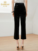 乔万尼新款金丝绒阔腿裤女高腰垂感灯芯绒直筒EI1F958 商品缩略图2