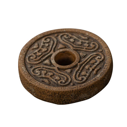 茶香记 紫砂 手工盖置 白段泥 黄段泥 灵芝纹 古朴雅致  温润可养 商品图4