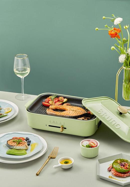 日本Bruno多功能料理锅姆明款烤肉电火锅锅家用网红一体锅 BOE021 商品图2