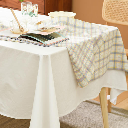 森系格纹桌布田园复古格子ins风桌布 商品图3
