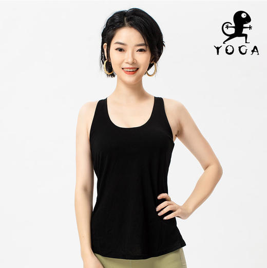 壁虎瑜伽2021【2103SY005】美背透气瑜伽背心（有胸垫） 商品图0