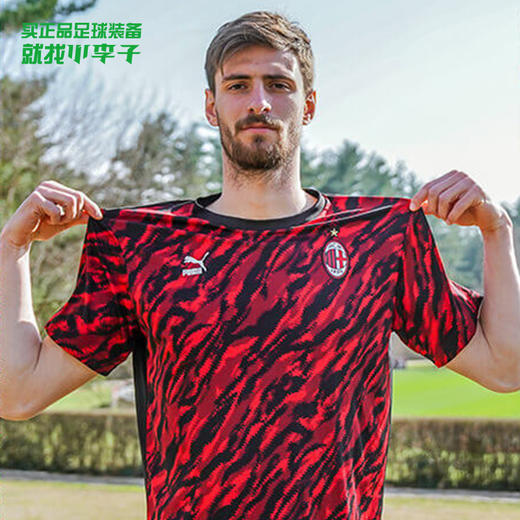 正品PUMA/彪马AC米兰户外足球运动休闲训练T恤 商品图0