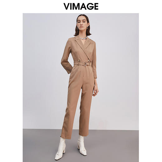 VIMAGE纬漫纪春季新款气质干练通勤大气收腰显瘦连体裤V1307902 商品图5