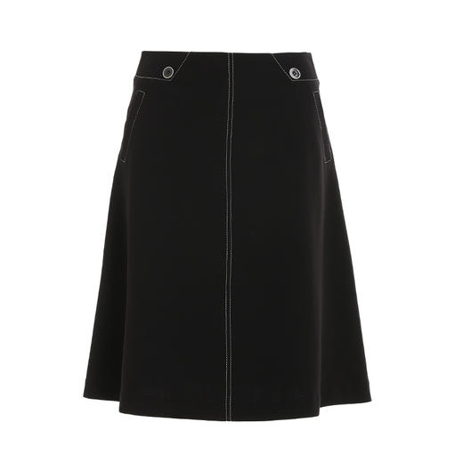 乔万尼半身裙春款黑色高腰设计短裙显瘦a字裙薄款夏EI2D729 商品图4