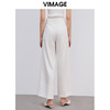 VIMAGE纬漫纪春季新款职业通勤百搭显瘦气质遮肉阔腿裤长裤女V1305944 商品缩略图2