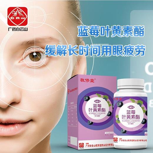 【广药白云山蓝莓叶黄素压片糖果】缓解视力疲劳、儿童青少年护眼，中老年视力保健，叶黄素护眼片120粒！ 商品图2