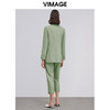 VIMAGE纬漫纪春季新款时尚通勤百搭职业显瘦一粒扣西装外套女 商品缩略图10