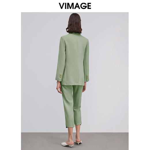 VIMAGE纬漫纪春季新款时尚通勤百搭职业显瘦一粒扣西装外套女 商品图10