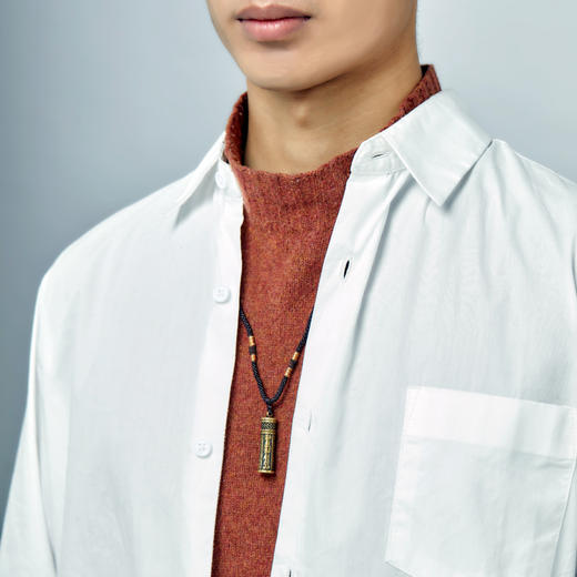 醍醐‧六字真言吉祥结嘎乌盒吊坠 项链 内赠祝福青稞米 可装藏 三款可选 男女中性款 商品图4