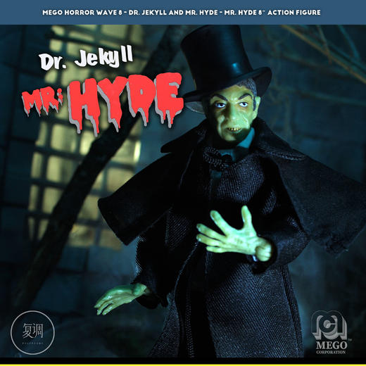 现货 Mego 化身博士 海德先生 Jekyll & Hyde 8英寸挂卡 商品图0
