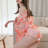 【落樱飞花】情趣内衣 日系 印花 绑带 腰封 性感 深V 和服 睡裙 套装 7971 商品缩略图8
