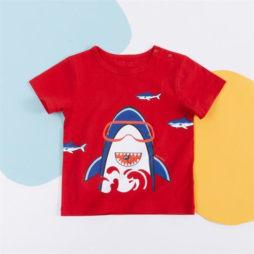 贝贝怡男童可爱卡通印花上衣短袖T恤212S2704
 商品图2