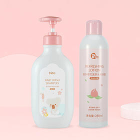 喜多倍护洗发沐浴露500ml+樱花温泉爽身露