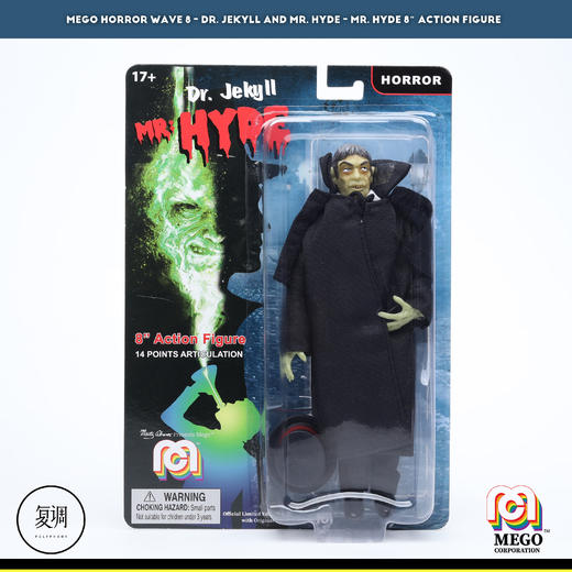 现货 Mego 化身博士 海德先生 Jekyll & Hyde 8英寸挂卡 商品图4