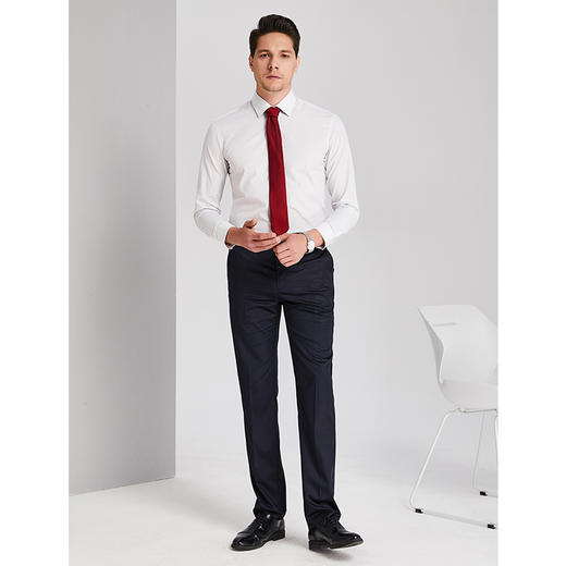 YvesFigarau伊夫·费嘉罗秋冬新款100%棉格纹正装职业上班穿长袖衬衫900308 商品图1