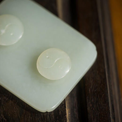 明代 太极图扣玉带板 商品图3