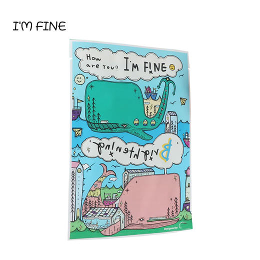 韩国Dancing whale 鲸鱼补水面膜10片/盒 商品图1