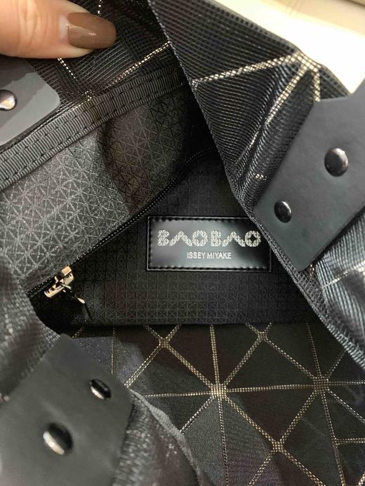 319-5 三宅新撞色 双面拼色大小格 六格手提包 个性特别 商品图14