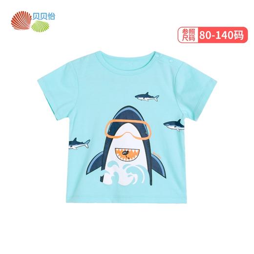 贝贝怡男童可爱卡通印花上衣短袖T恤212S2704
 商品图9