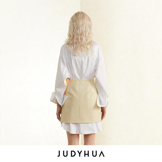 JUDYHUA 简约设计手绘线条印花衬衫 商品图2