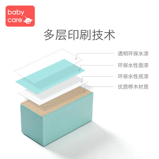 babycare宝宝积木木头 婴儿男孩女孩1-2-3岁儿童启蒙拼装玩具益智 商品图3