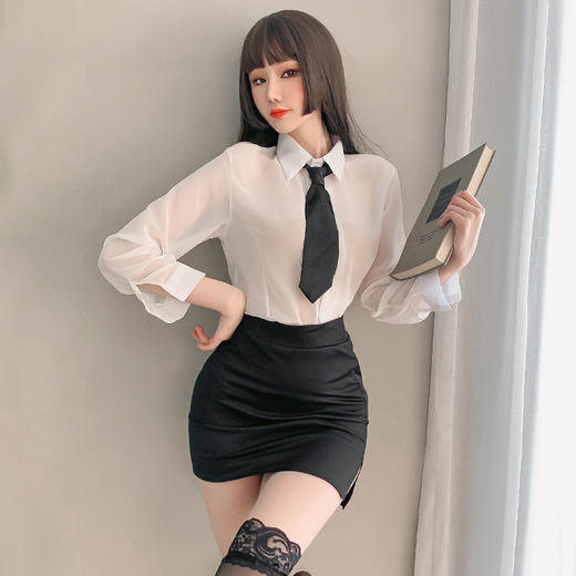 【小秘书的柔情】情趣内衣 制服 衬衫 性感 包臀 角色 扮演 秘书 分体套装 6967 商品图11