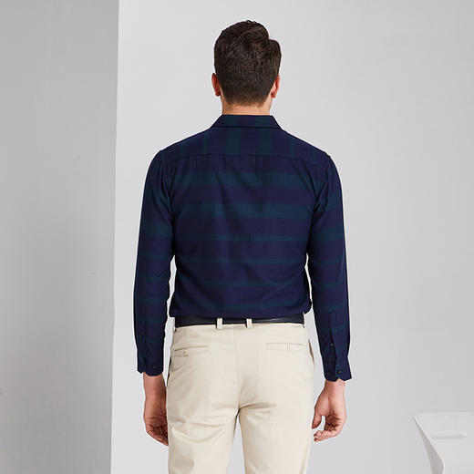 YvesFigarau伊夫·费嘉罗秋冬商务休闲简约舒适保暖长袖衬衫860310 商品图9