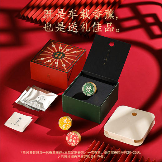 小目标车载香薰汽车香水出风口香薰夹固体车内饰品金属汽车用香薰 商品图4