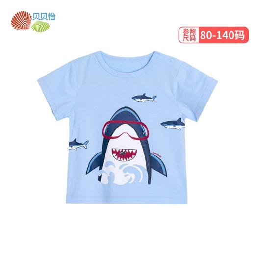 贝贝怡男童可爱卡通印花上衣短袖T恤212S2704
 商品图11