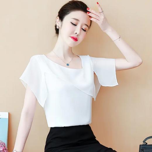 YH-351933夏新款时尚百搭气质拼接雪纺衫 商品图0