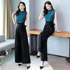 时尚气质，优雅撞色阔腿裤两件套HR-GJC2072 商品缩略图4