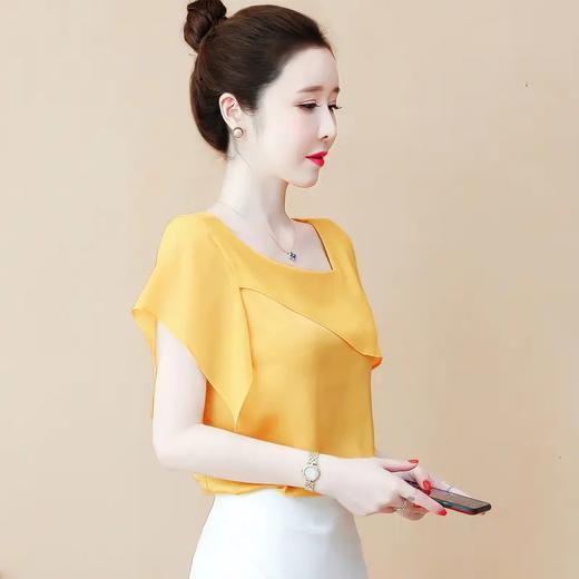 YH-351933夏新款时尚百搭气质拼接雪纺衫 商品图2