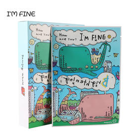 韩国Dancing whale 鲸鱼补水面膜10片/盒